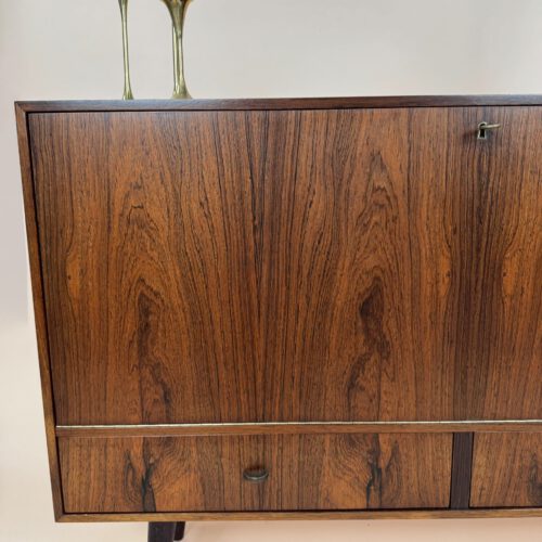 Mid-Century Rosewood Drop-Front Cabinet, Unknown, Scandinavia, 1960s