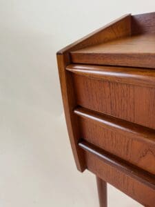 Small Danish Teak Cabinet with Curved Front – Perfectly Versatile