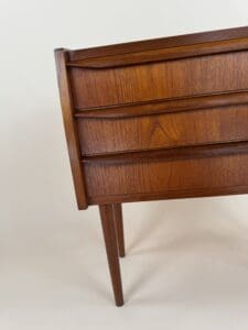 Small Danish Teak Cabinet with Curved Front – Perfectly Versatile