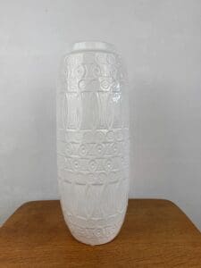 West Germany 264-52 Vase – Elegant White Relief Design