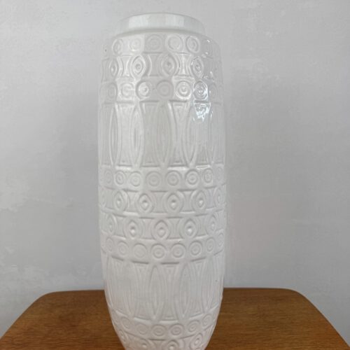 West Germany 264-52 Vase – Elegant White Relief Design