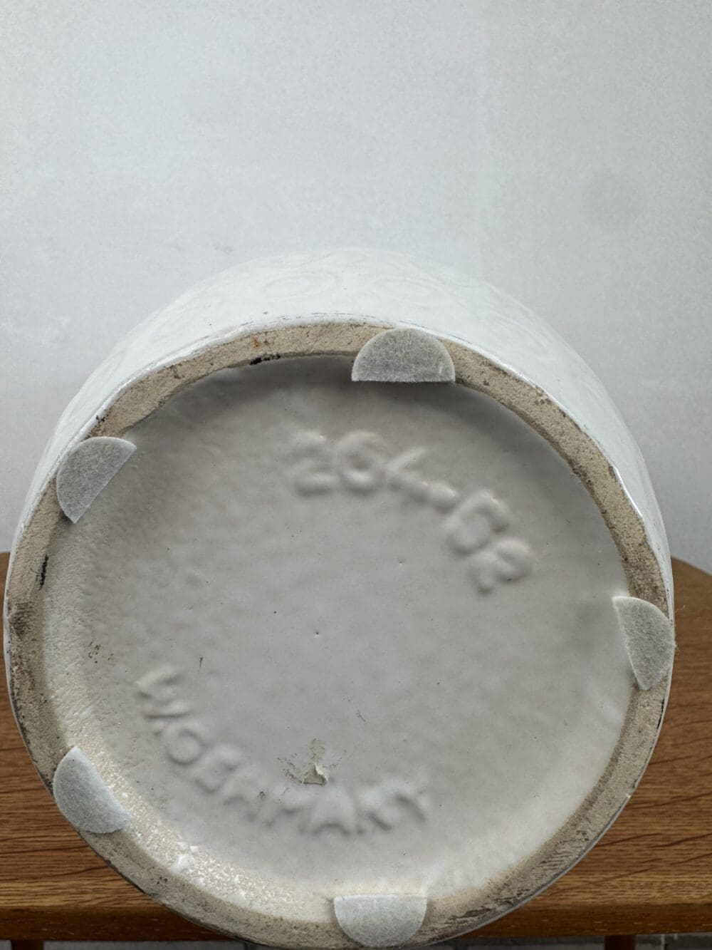 West Germany 264-52 Vase – Elegant White Relief Design