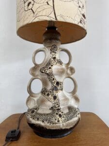 Ceramic Table Lamp, Steinbach Leuchten, West Germany, 1960s–1970s