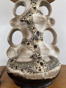 Ceramic Table Lamp, Steinbach Leuchten, West Germany, 1960s–1970s