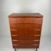 Danish Teak Chest of Drawers – Elegant Mid-Century Storage