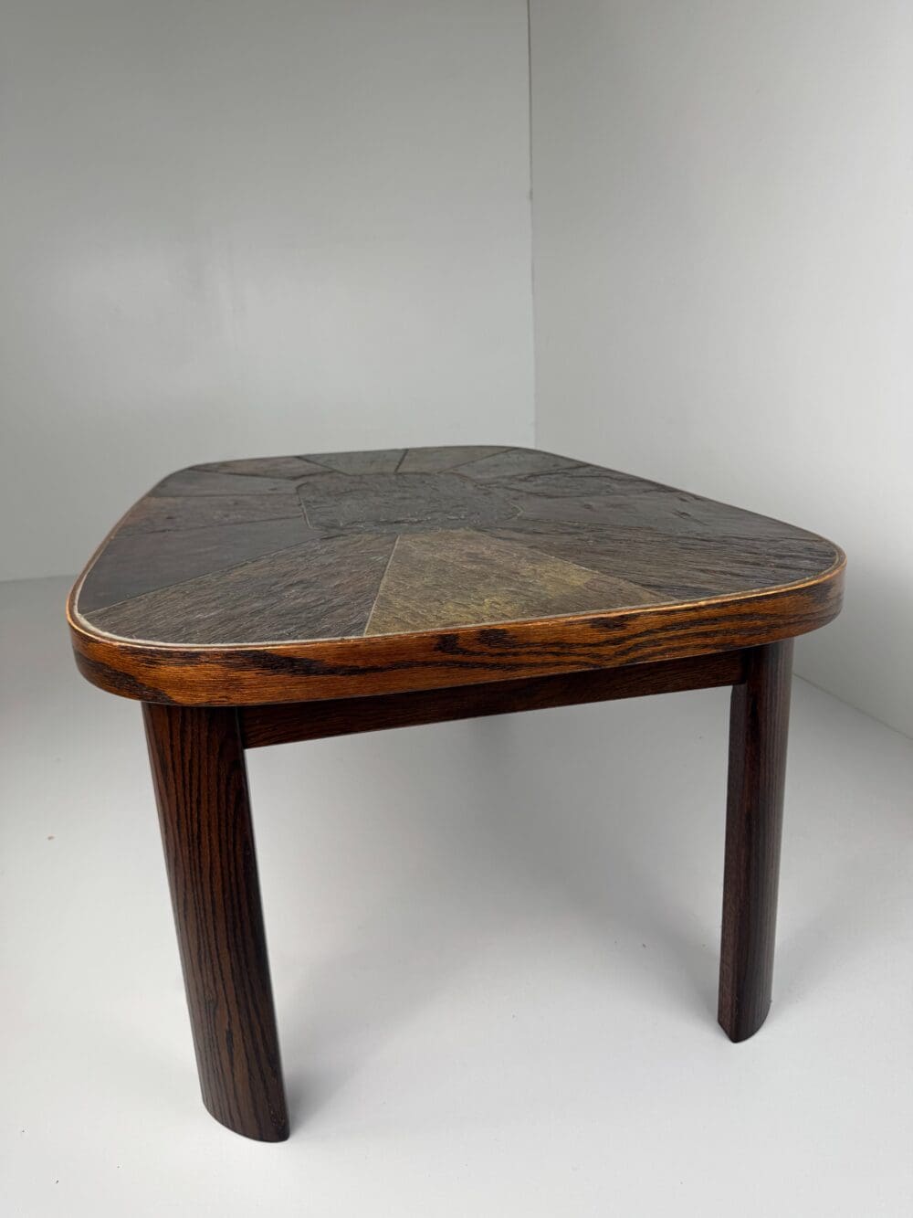 Large Slate & Rosewood Coffee Table