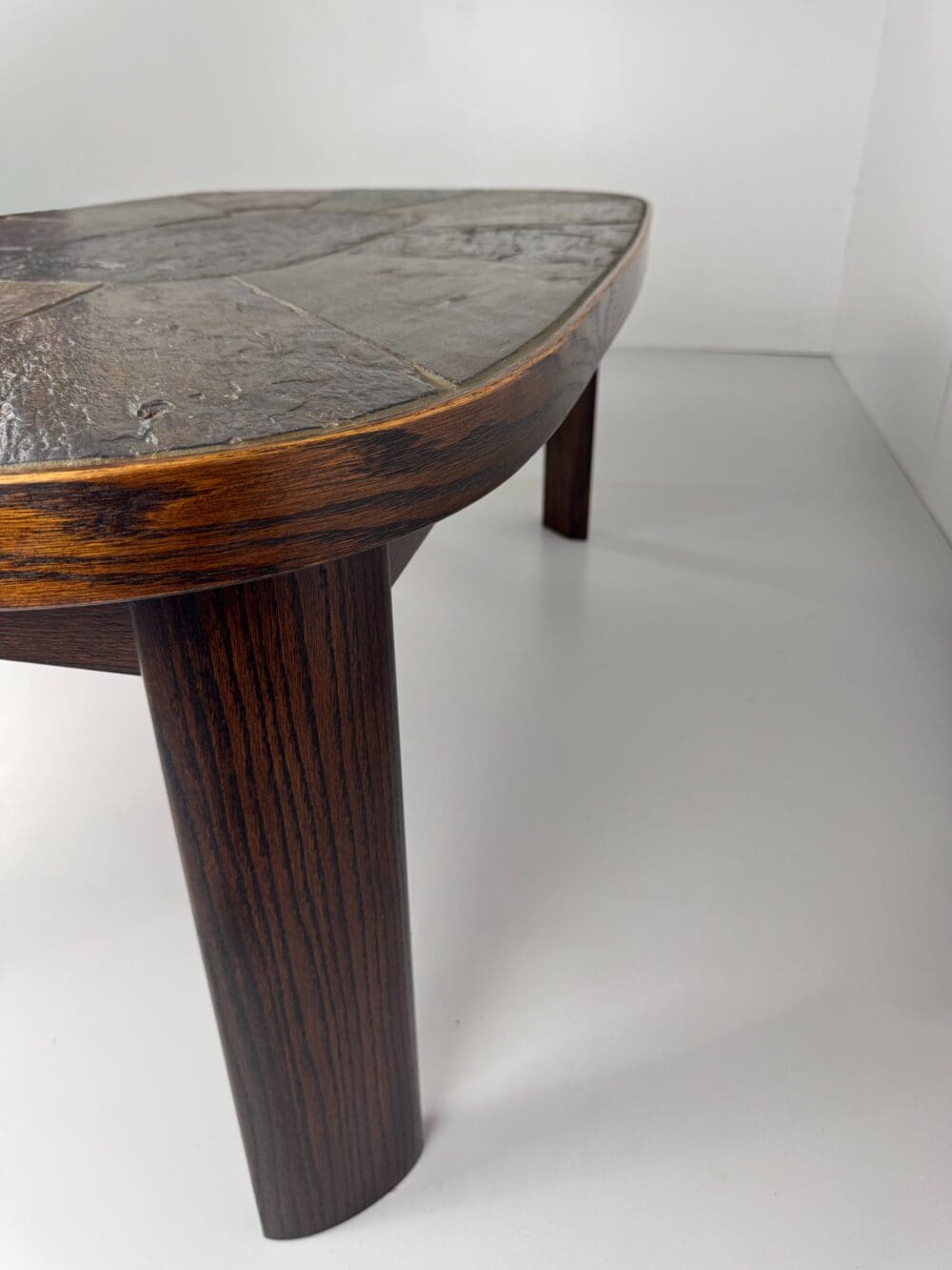 Large Slate & Rosewood Coffee Table