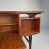 Danish Freestanding Executive Desk – 1960s Modern Elegance