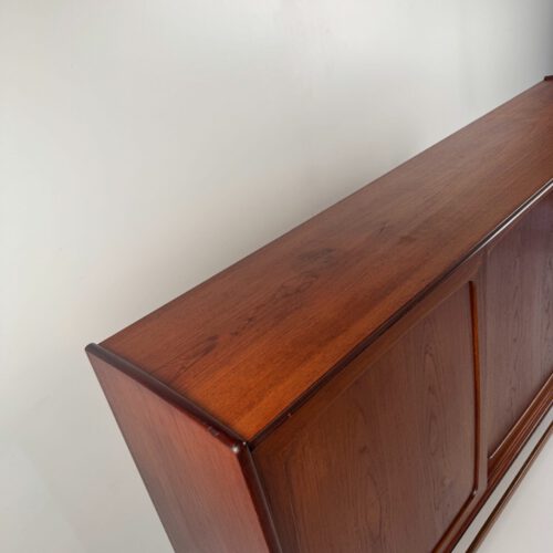 Danish Teak Sideboard with Bar Section & Automatic Light – Mid-Century Elegance