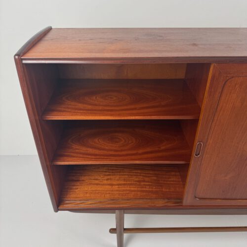 Danish Teak Sideboard with Bar Section & Automatic Light – Mid-Century Elegance