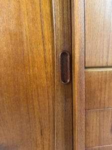 Danish Teak Sideboard with Bar Section & Automatic Light – Mid-Century Elegance
