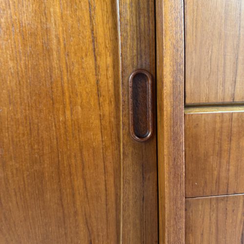 Danish Teak Sideboard with Bar Section & Automatic Light – Mid-Century Elegance
