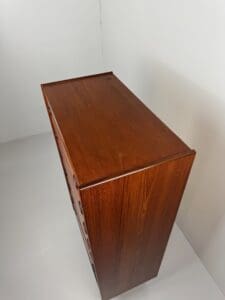 Danish Teak Tallboy Chest of Drawers – Elegant Mid-Century Modern Design