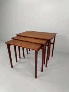 Set of Three Nesting Tables, Denmark, 1960s