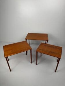Set of Three Nesting Tables, Denmark, 1960s