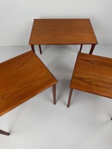 Set of Three Nesting Tables, Denmark, 1960s