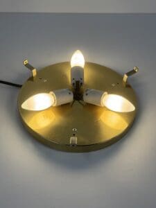 Bubble Glass Flush Mount / Wall Lamp, Germany, 1960s–1970s