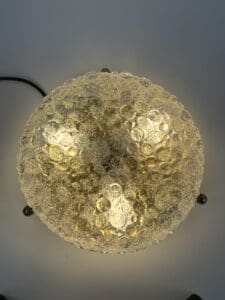 Bubble Glass Flush Mount / Wall Lamp, Germany, 1960s–1970s