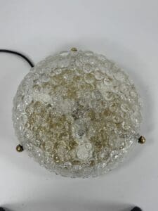 Bubble Glass Flush Mount / Wall Lamp, Germany, 1960s–1970s