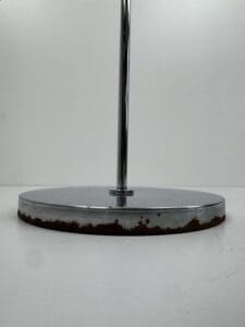 Mid-Century Chrome Floor Lamp with Adjustable Yellow Shade – 1970s Design Classic