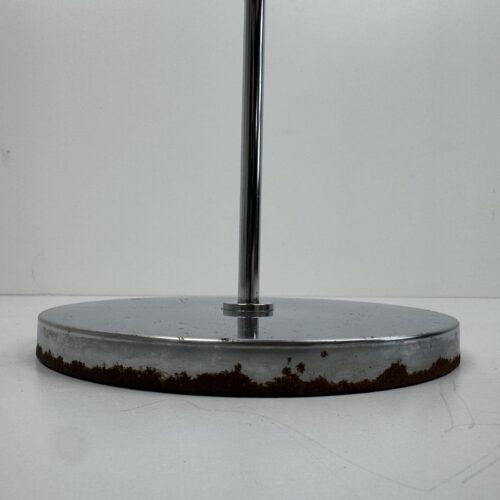 Mid-Century Chrome Floor Lamp with Adjustable Yellow Shade – 1970s Design Classic