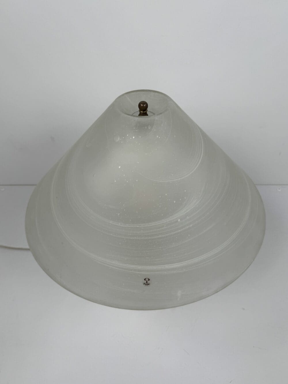 IMG_2609 Peill & Putzler Large Swirl Glass Table Lamp – Germany, 1970s