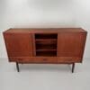 Mid-Century Teak Sideboard – Sliding Doors, Felt-Lined Drawers & Elegant Details
