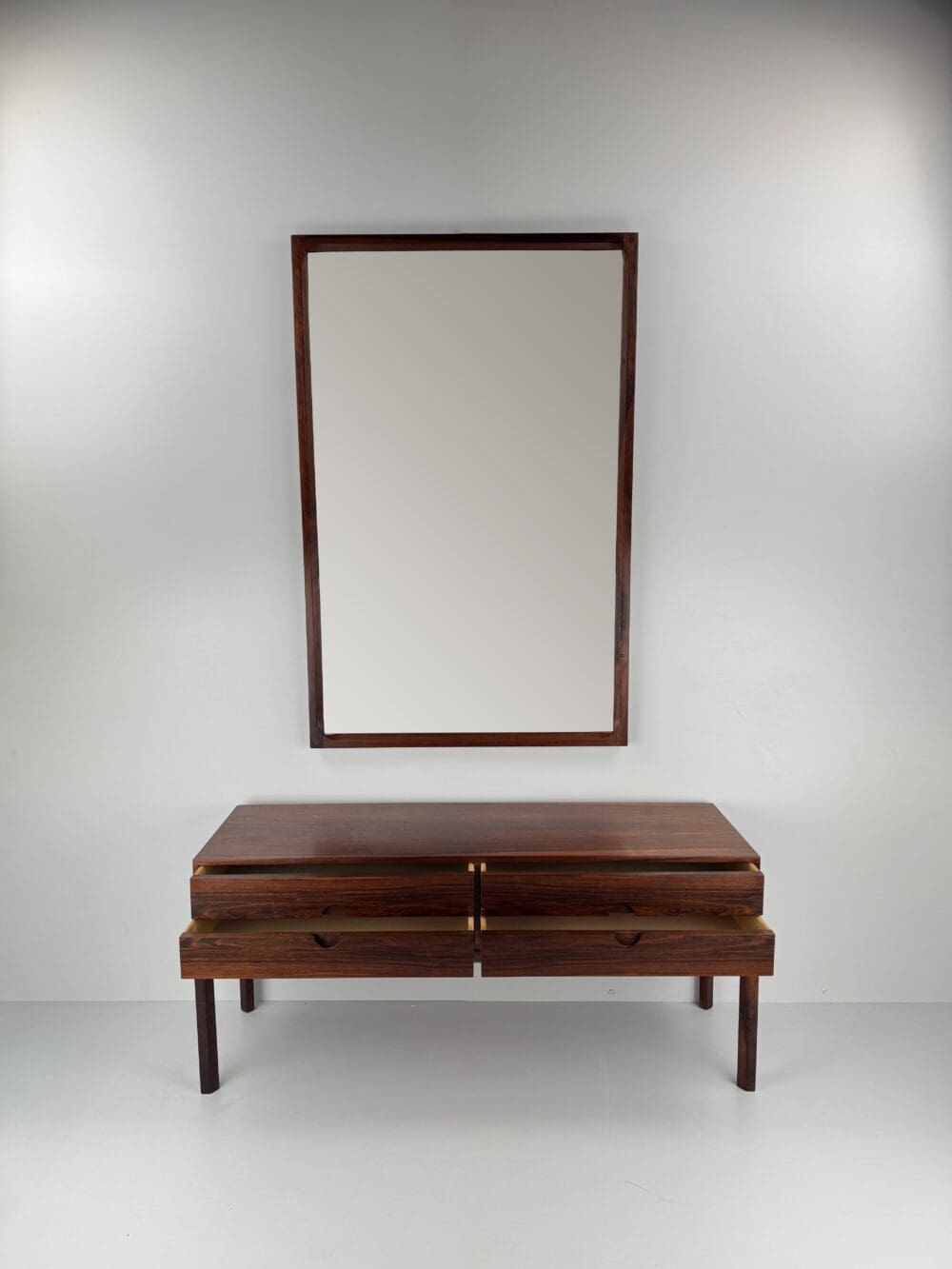 Aksel Kjersgaard Model 394 dresser + Model 168 mirror – rare matching set in exquisite rosewood