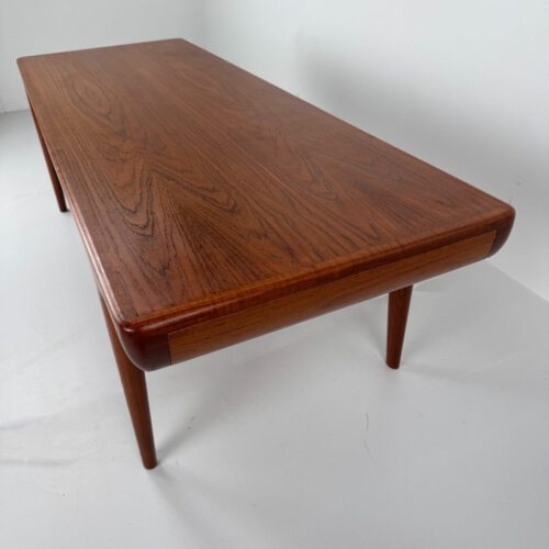 Johannes Andersen Coffee Table for CF Christensen – Danish Modern with Hidden Functionality