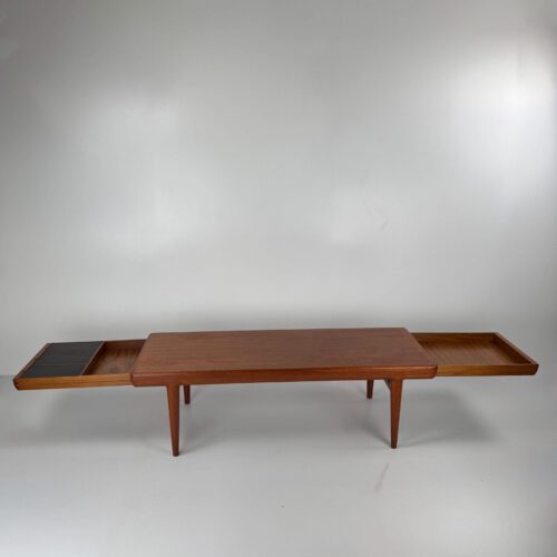 Johannes Andersen Coffee Table for CF Christensen – Danish Modern with Hidden Functionality
