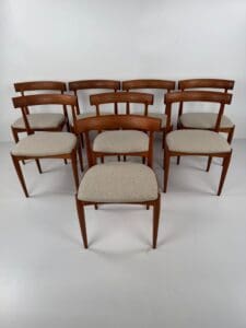 Model No. 7 Dining Chairs, Johannes Andersen for Uldum Møbelfabrik, Denmark, 1960s