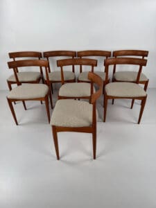 Model No. 7 Dining Chairs, Johannes Andersen for Uldum Møbelfabrik, Denmark, 1960s