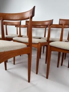 Model No. 7 Dining Chairs, Johannes Andersen for Uldum Møbelfabrik, Denmark, 1960s