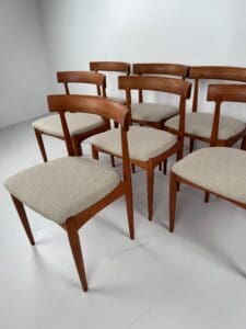 Model No. 7 Dining Chairs, Johannes Andersen for Uldum Møbelfabrik, Denmark, 1960s