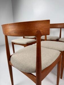 Model No. 7 Dining Chairs, Johannes Andersen for Uldum Møbelfabrik, Denmark, 1960s