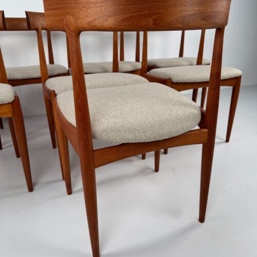 Model No. 7 Dining Chairs, Johannes Andersen for Uldum Møbelfabrik, Denmark, 1960s