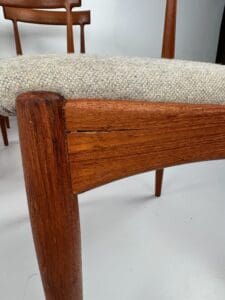 Model No. 7 Dining Chairs, Johannes Andersen for Uldum Møbelfabrik, Denmark, 1960s