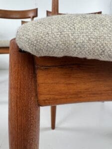 Model No. 7 Dining Chairs, Johannes Andersen for Uldum Møbelfabrik, Denmark, 1960s