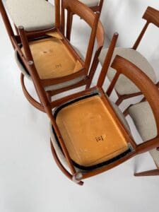 Model No. 7 Dining Chairs, Johannes Andersen for Uldum Møbelfabrik, Denmark, 1960s