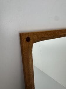 Model 165 Oak Wall Mirror, Aksel Kjersgaard, Denmark, 1960s