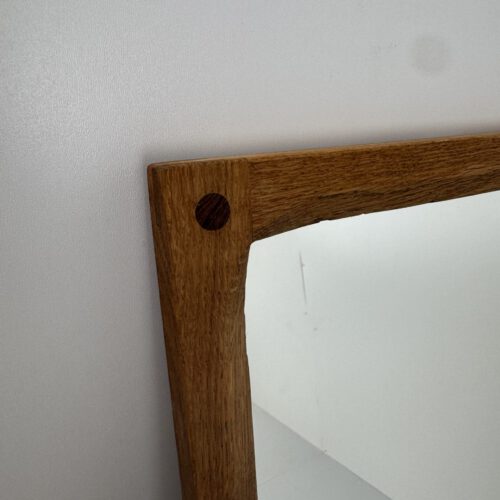 Model 165 Oak Wall Mirror, Aksel Kjersgaard, Denmark, 1960s