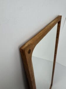 Model 165 Oak Wall Mirror, Aksel Kjersgaard, Denmark, 1960s