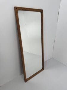 Model 165 Oak Wall Mirror, Aksel Kjersgaard, Denmark, 1960s