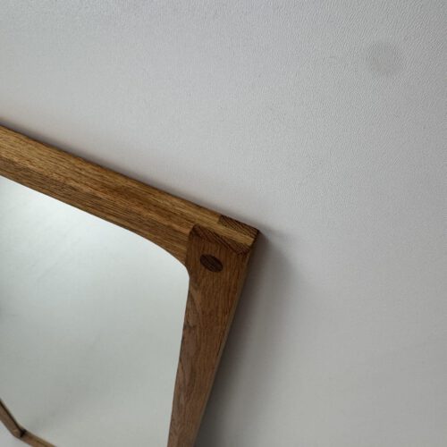 Model 165 Oak Wall Mirror, Aksel Kjersgaard, Denmark, 1960s