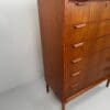 Scandinavian Mid-Century Teak Chest of Drawers – Elegant Sculpted Details