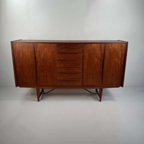 Kurt Løvig for Faarup Møbelfabrik Danish Credenza – Sculptural Teak Masterpiece