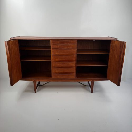 Kurt Løvig for Faarup Møbelfabrik Danish Credenza – Sculptural Teak Masterpiece
