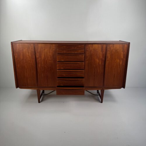 Kurt Løvig for Faarup Møbelfabrik Danish Credenza – Sculptural Teak Masterpiece