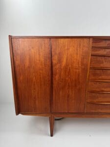 Kurt Løvig for Faarup Møbelfabrik Danish Credenza – Sculptural Teak Masterpiece