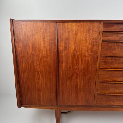 Kurt Løvig for Faarup Møbelfabrik Danish Credenza – Sculptural Teak Masterpiece